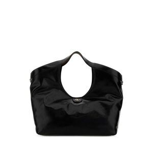 Gucci Women Black Leather Large Gucci Giglio Shopping Bag